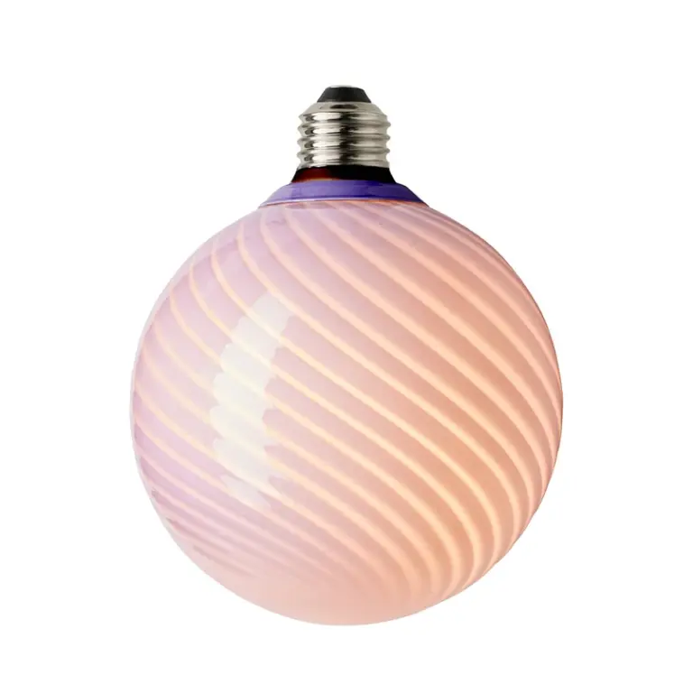 Halo Design - Pære LED Candy 3,5W Ø125 3-trins dæmpbar Lys lilla E27 Colors