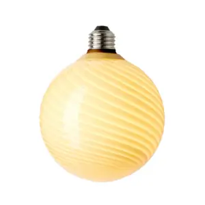 Halo Design - Pære LED Candy 3,5W Ø125 3-trins dæmpbar. Creme E27 Colors