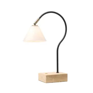 Halo Design - Question Portable Bordlampe Sort Antique/Messing Opal