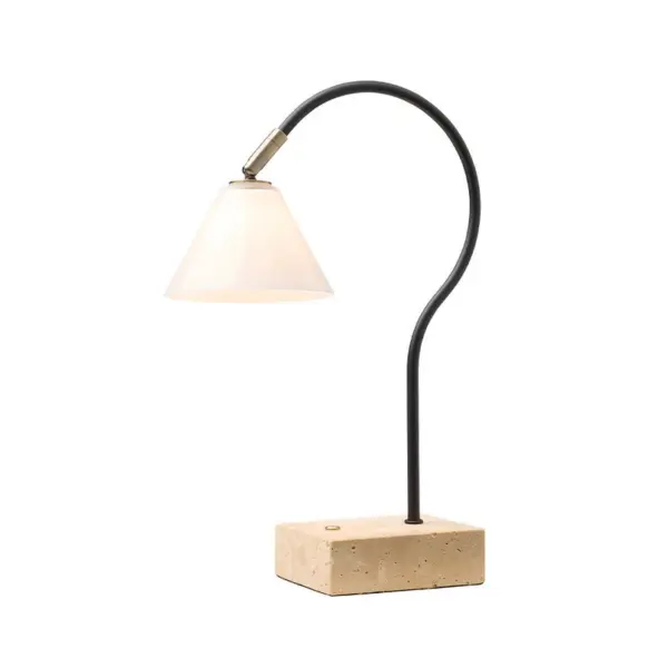 Halo Design - Question Portable Bordlampe Sort Antique/Messing Opal