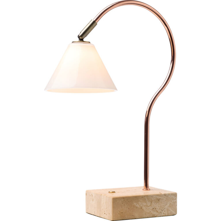 Halo Design Question genopladelig bordlampe, kobber/messing