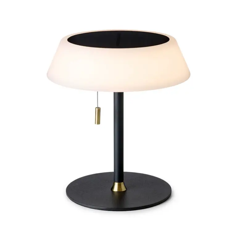 Halo Design - Solar Portable Bordlampe Sort