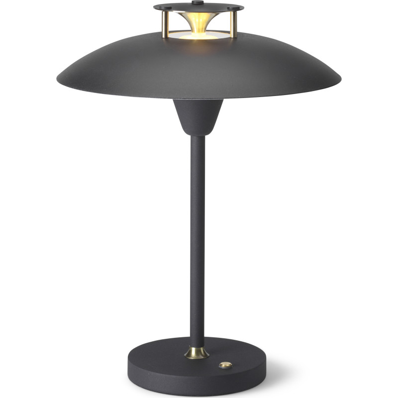 Halo Design Stepp 1-2-3 genopladelig bordlampe, sort