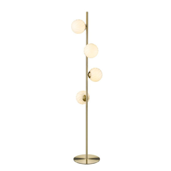 Halo Design - Twist 4 Gulvlampe Opal/Brass