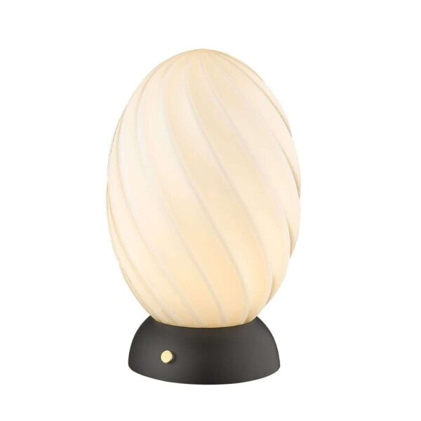 Halo Design - Twist Oval Bordlampe Opal/Black