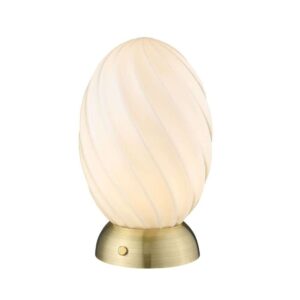 Halo Design - Twist Oval Bordlampe Opal/Brass