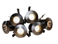 Heatspot G2 Kit BS 2.700K, Sauna downlight, 6x20lm, effekt kit 3,8W. Fasedæmpbar driver inkluderet. Udskiftelige frontringe.