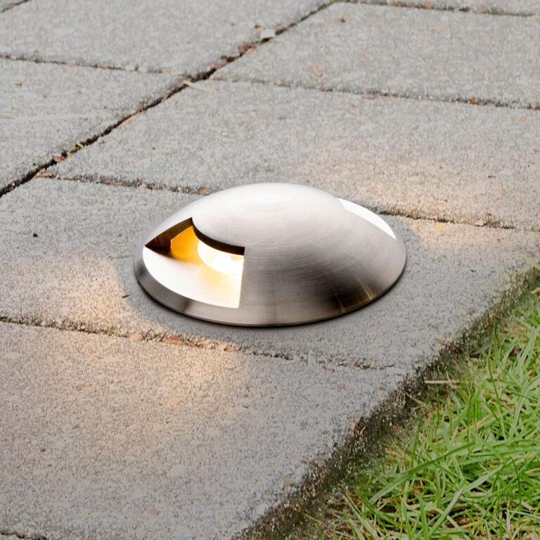 Helene nedgravningsspot i aluminium Lucande - Terrasse - Moderne - Metal - Med én lyskilde