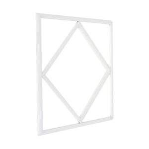 Hexagon Diamant 60x60 LED Panel, 60W - 100lm/W, Hvid kant