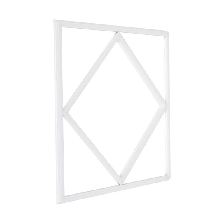 Hexagon Diamant 60x60 LED Panel, 60W - 100lm/W, Hvid kant
