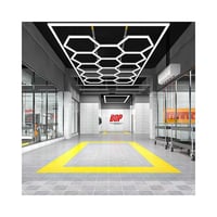 Hexagon LED-lys, 14 felter, komplet st, 591W, RA95, 5000K, 53000 lm, 230V