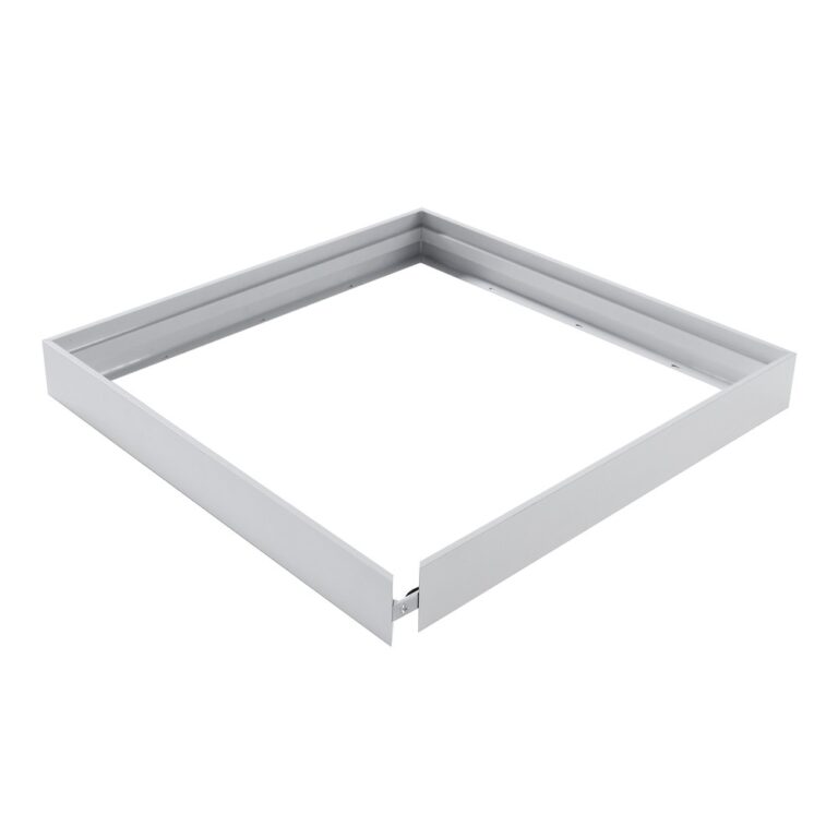 Høj ramme til 60x60 LED panel - Samles hurtigt, uden synlige skruer, hvid kant, 65mm høj