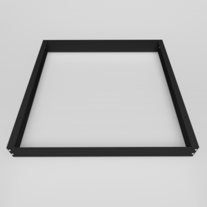 Høj ramme til 60x60 LED panel - Samlesæt, sort kant