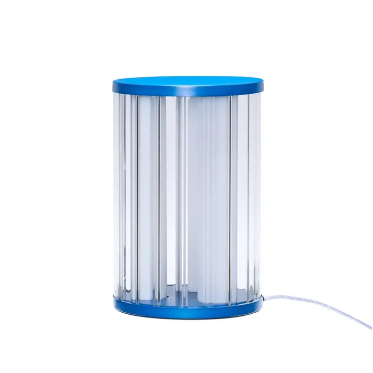 Hübsch - Aru LED-bordlampe, blå/klar, højde 30 cm –