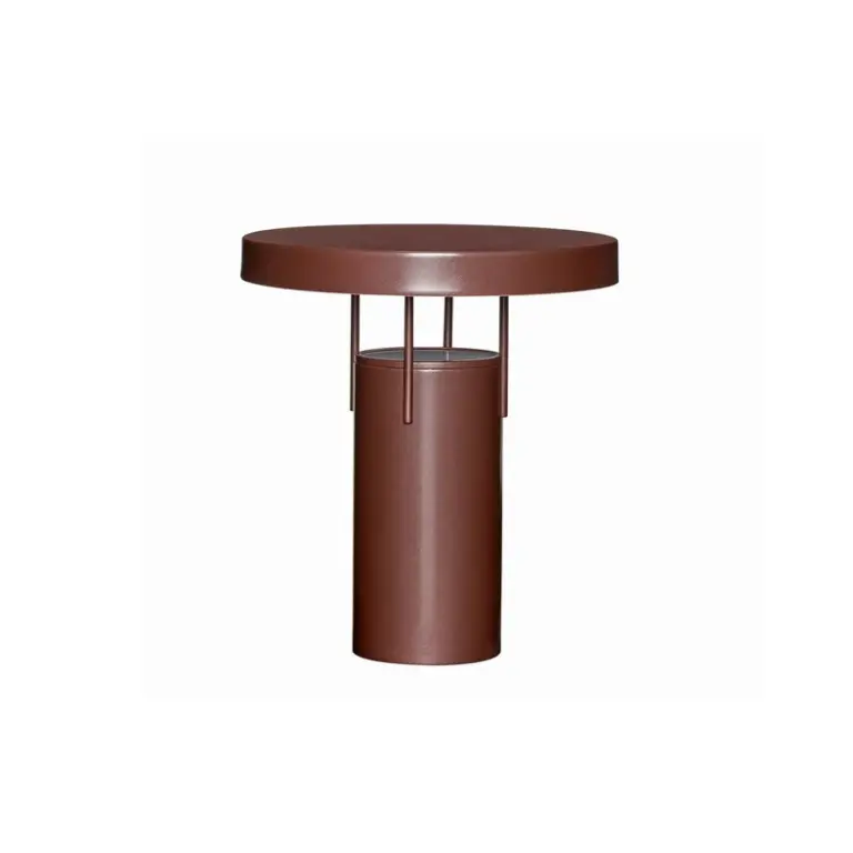 Hübsch - BringMe LED-batteridrevet bordlampe, burgunder metallic, 28 cm –