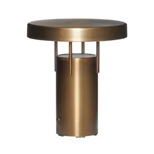 Hübsch - BringMe Mini LED-batteridrevet bordlampe, messing, 20 cm