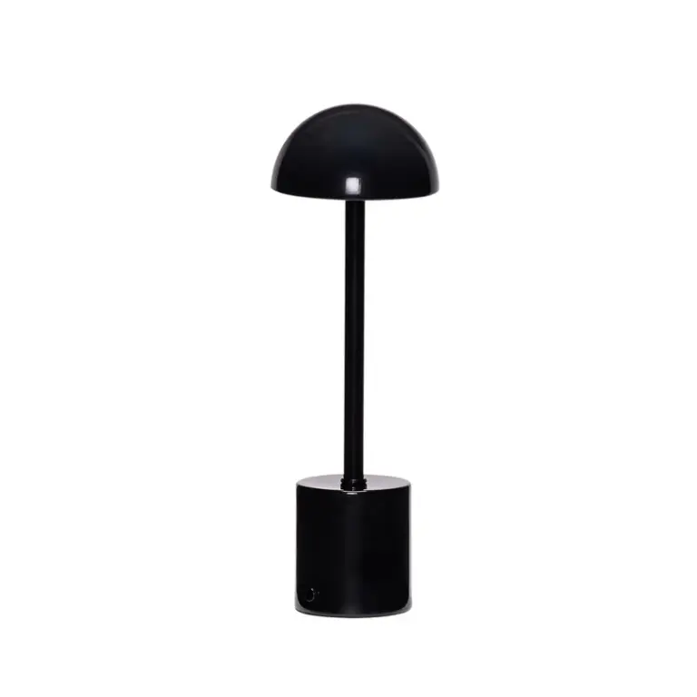 Hübsch - Taten LED-batteridrevet bordlampe, sort, højde 30 cm –