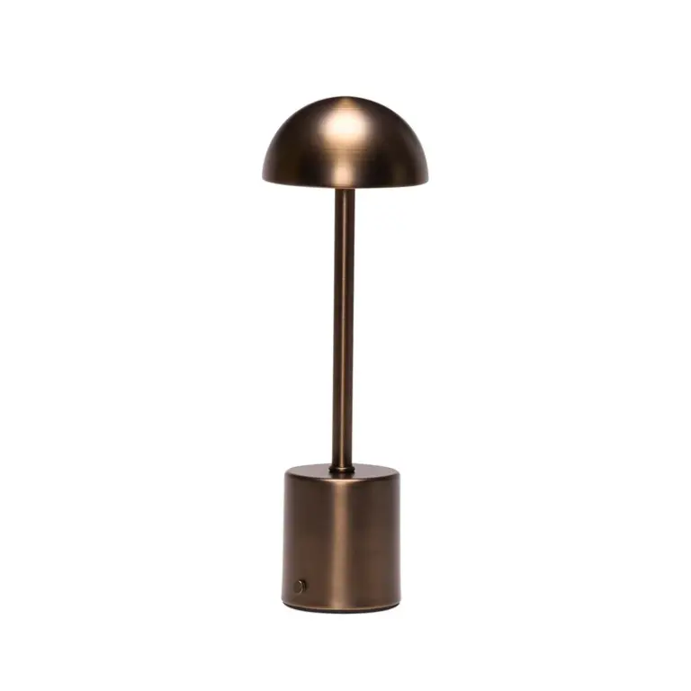 Hübsch - Taten LED-bordlampe i brunet messing, højde 30 cm –