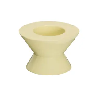 Hübsch - To lysestager, gule, Ø 8 cm –