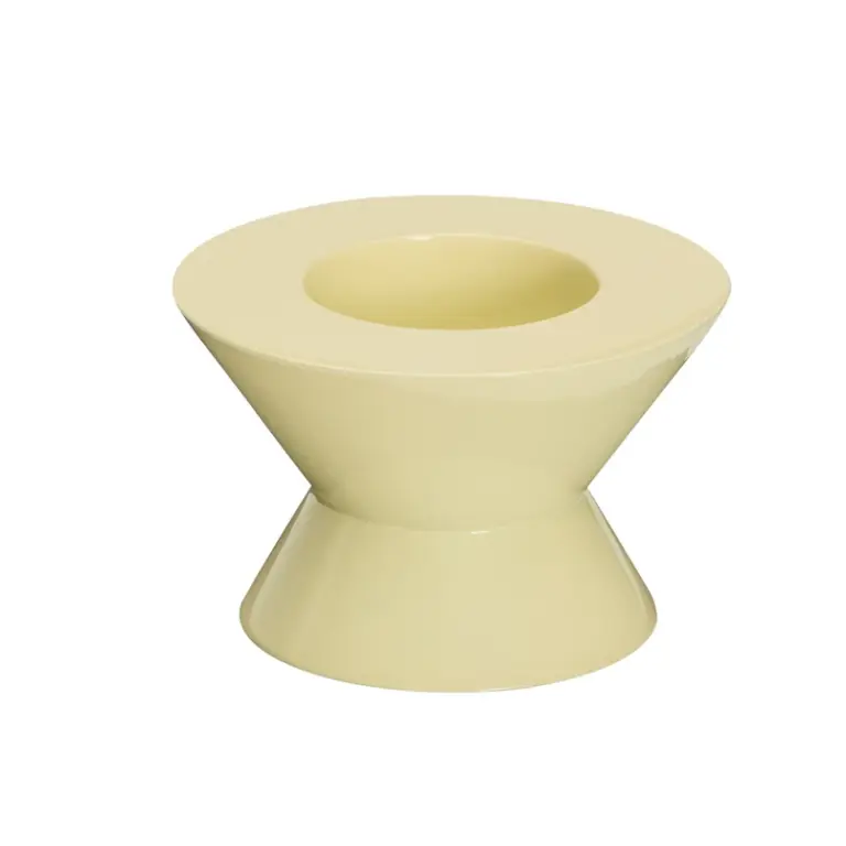 Hübsch - To lysestager, gule, Ø 8 cm –