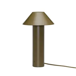 Hübsch - Tower LED-bordlampe, mørkegrøn, højde 32 cm –