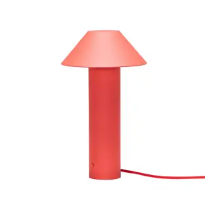 Hübsch - Tower LED-bordlampe, rød, højde 32 cm –