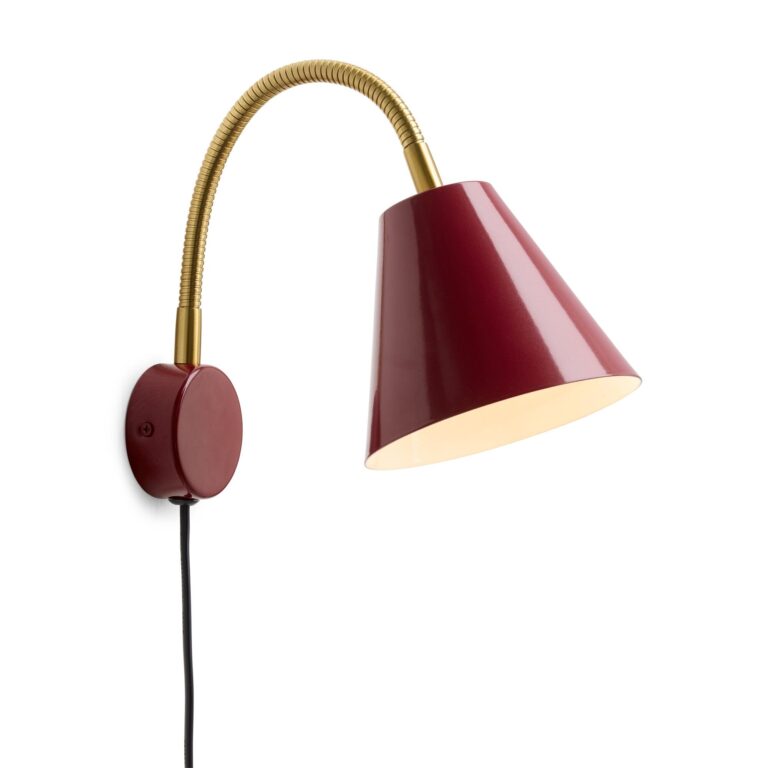 Hygge væglampe Ø12 Merlot Red