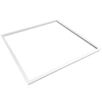 Indbygningsramme til 60x60 LED panel, 25 mm hjde, 600 mm bredde, 600 mm dybde, aluminium, hvid kant