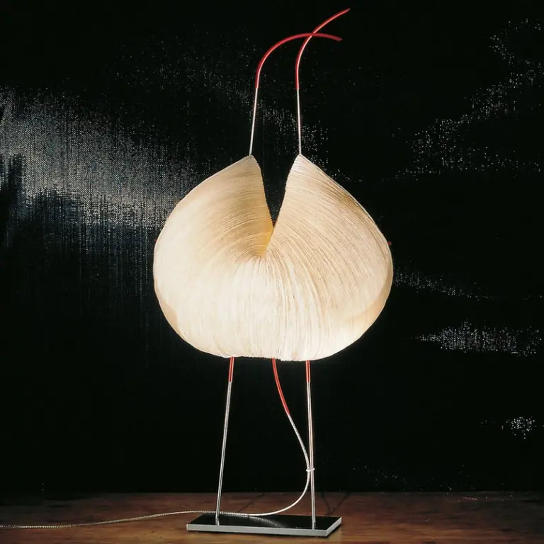 Ingo Maurer - Poul Poul LED-bordlampe, beige, højde 70 cm