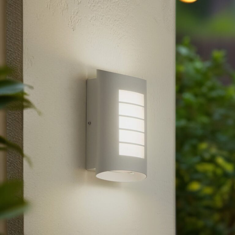 Ismael LED Udendørs Væglampe Hvid - Lindby - Altan - Moderne - Aluminium - Kantet