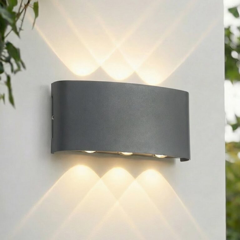 Ithan udendørs LED-væglampe, antracit, 3 lyskilder, 17 cm Lindby - Terrasse - Moderne - Aluminium - Kantet