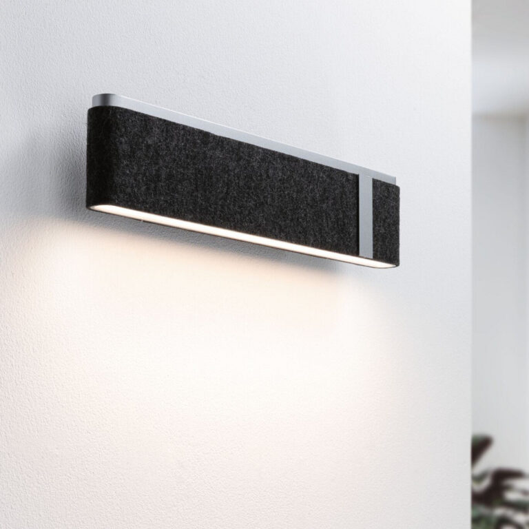Jagun LED Væglampe 3-Step-Dim Antracit Paulmann - Stue - Moderne - Stof / tekstil - Med én lyskilde