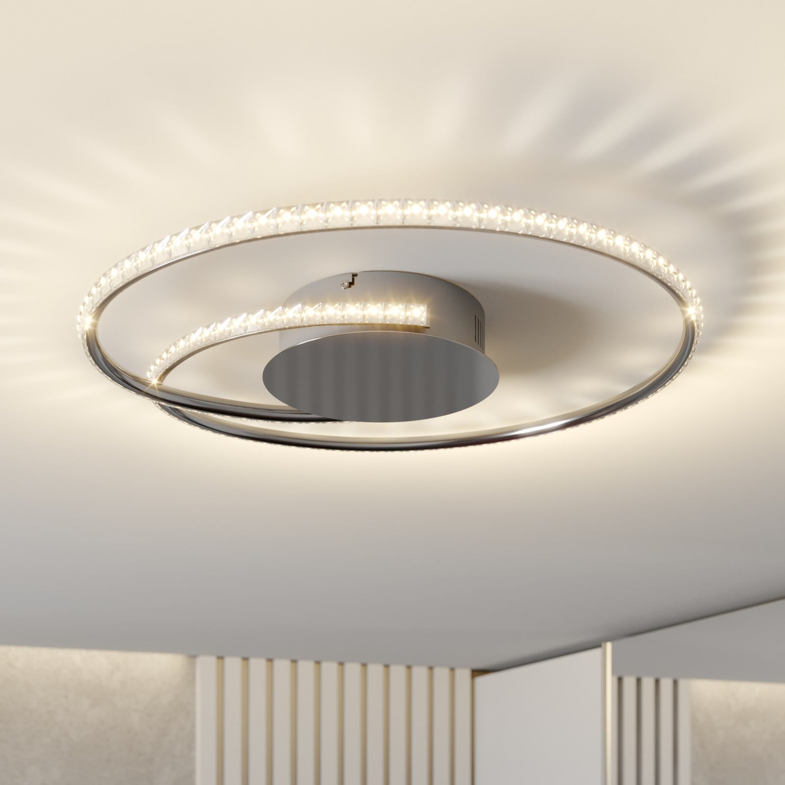 Joline LED Loftlampe Ø45 Chrome/Clear - Lindby - Stue - Moderne - Metal
