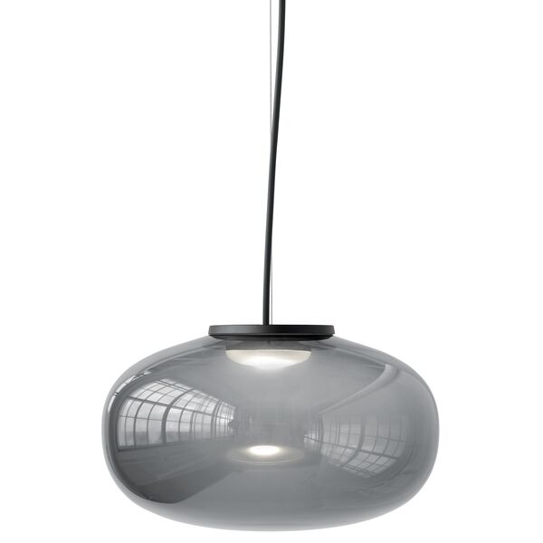 Karl-Johan Pendel LED Ø40 Røgfarvet Glas