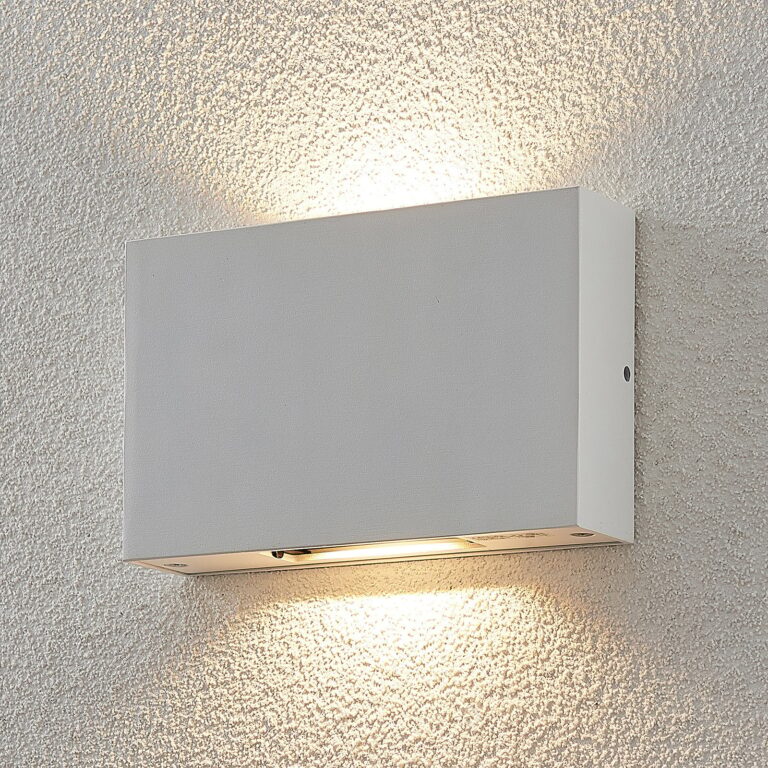 Katla LED Up/Down Udendørs Væglampe White - Lucande - Moderne - Metal - Kantet