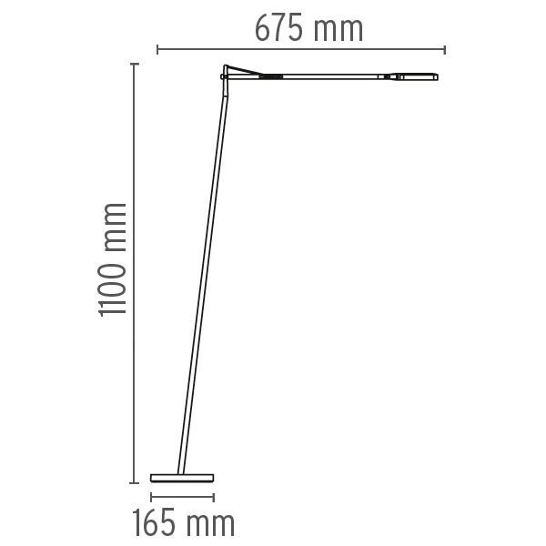 Kelvin F LED Gulvlampe Sort