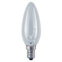 Kertepære 11W, 50 Lumen, E14, Klar, 2700K, 104 mm