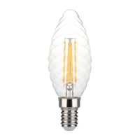 Kertepære E14, 4W LED Twisted, filament, 3000K, dæmpbar, 400 lm, RA80