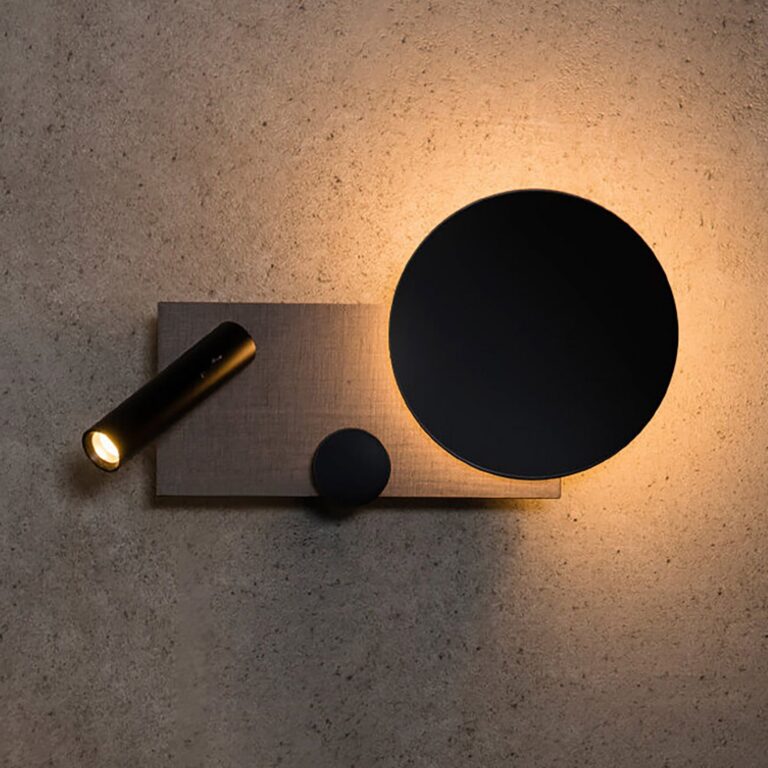 Klee LED-væglampe, grå, højre udgave, 2 lyskilder FARO BARCELONA - Stue - Moderne - Metal - Med én lyskilde