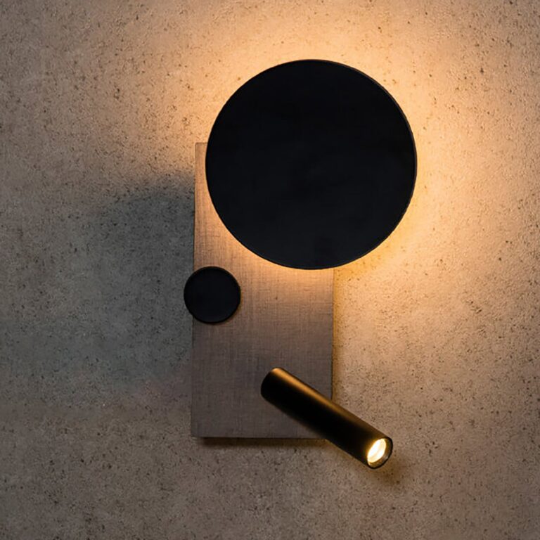 Klee LED-væglampe, grå, venstre udgave, 2 lyskilder FARO BARCELONA - Stue - Moderne - Metal - Med én lyskilde