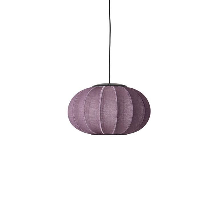 Knit-Wit Oval Pendel Ø45 Burgundy LED