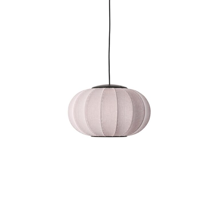 Knit-Wit Oval Pendel Ø45 Lysepink LED