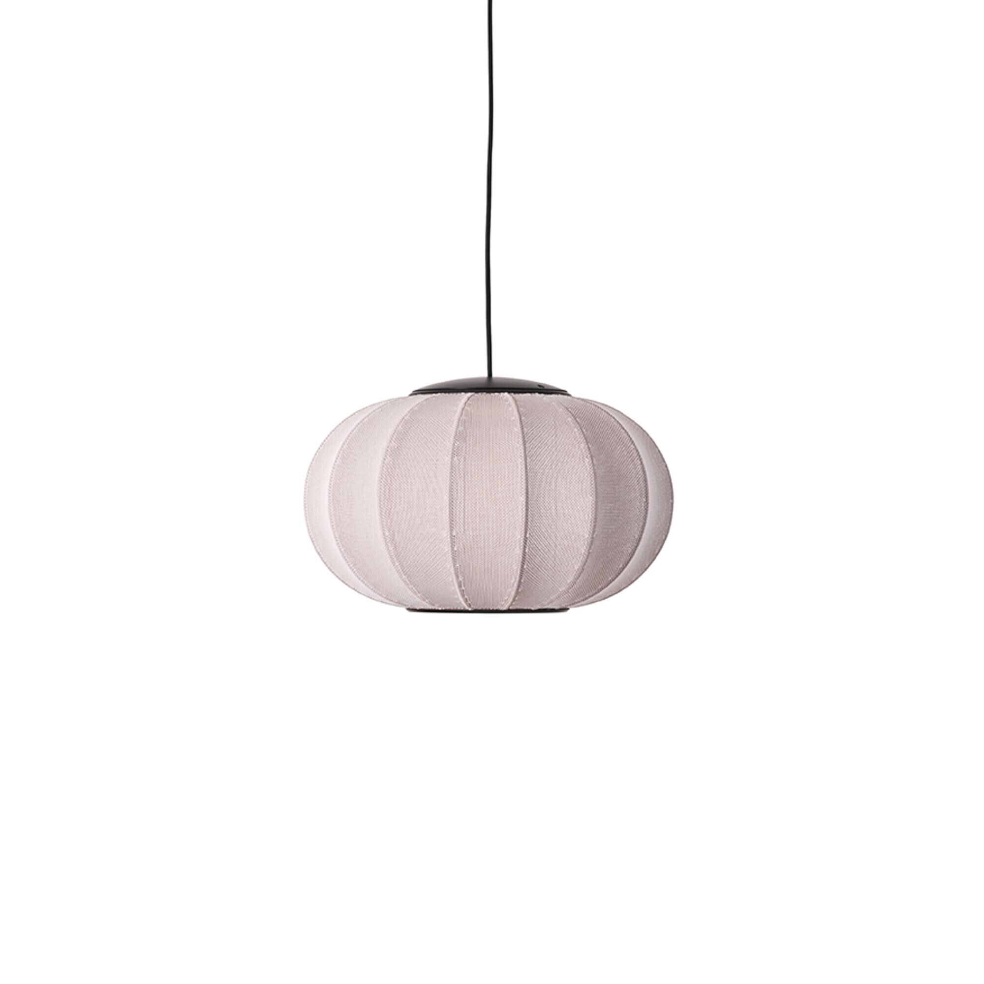 Knit-Wit Oval Pendel Ø45 Lysepink LED