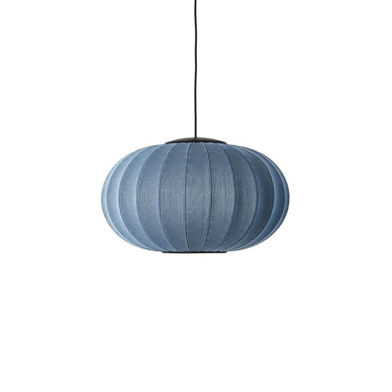 Knit-Wit Oval Pendel Ø57 Blue Stone LED