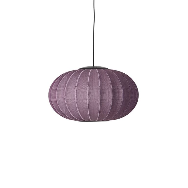 Knit-Wit Oval Pendel Ø57 Burgundy LED