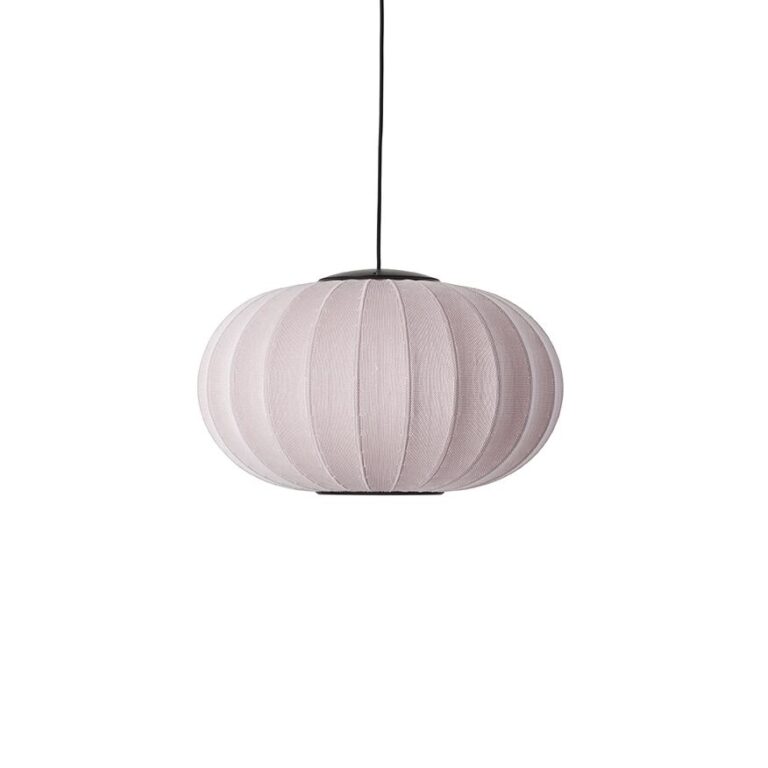 Knit-Wit Oval Pendel Ø57 Lysepink LED