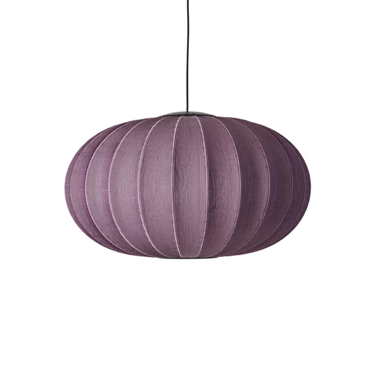 Knit-Wit Oval Pendel Ø76 Burgundy LED