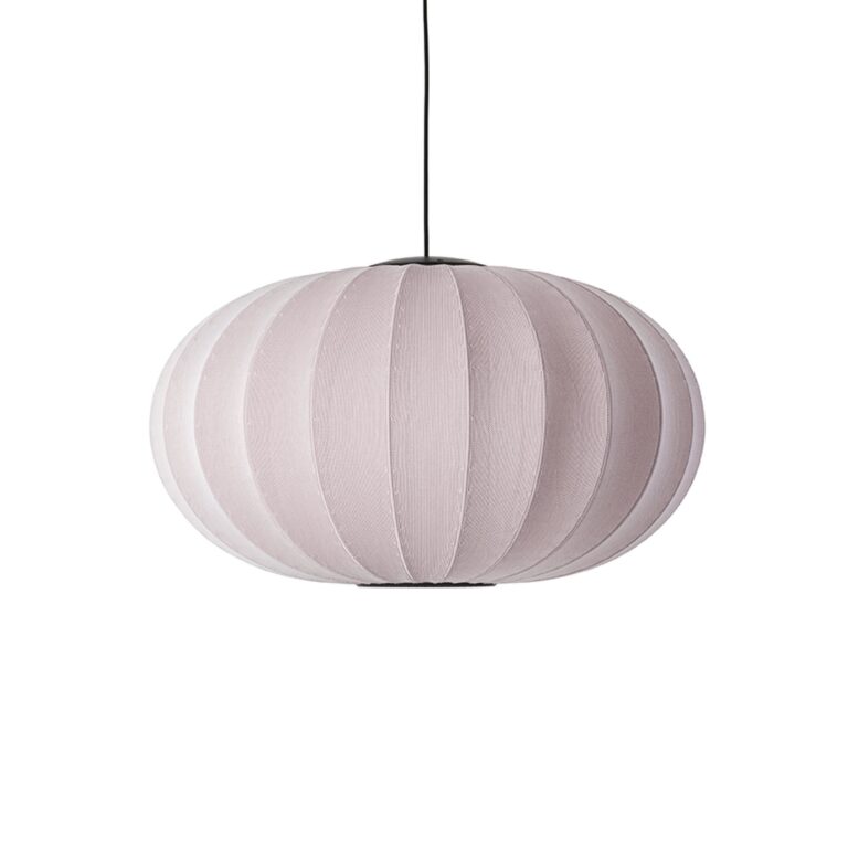 Knit-Wit Oval Pendel Ø76 Lysepink LED