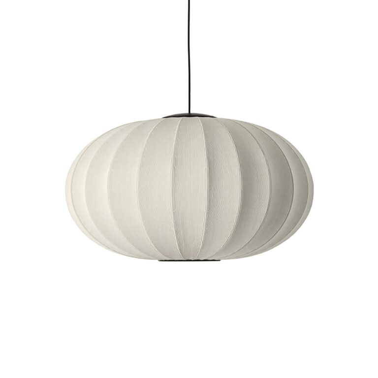 Knit-Wit Oval Pendel Ø76 Pearl White LED