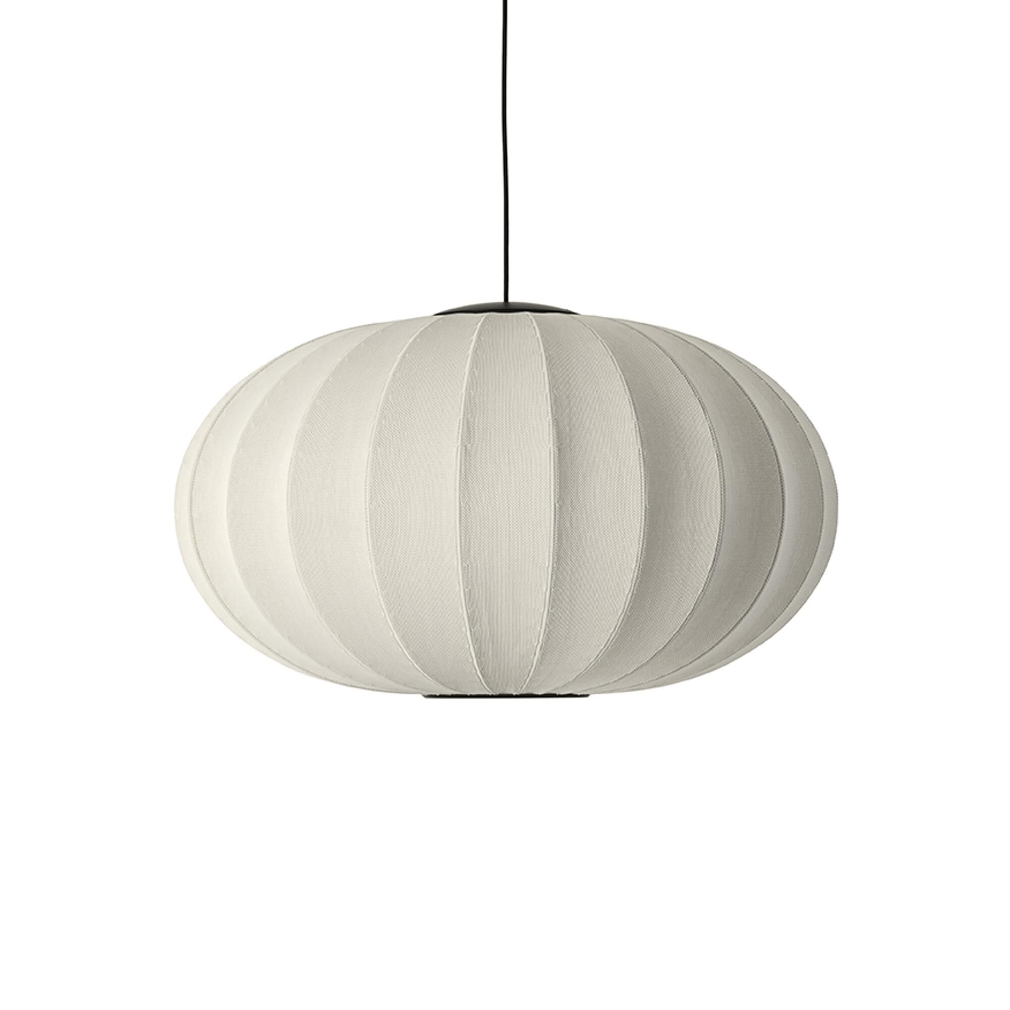 Knit-Wit Oval Pendel Ø76 Pearl White LED